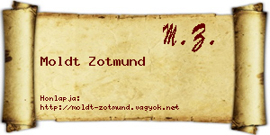 Moldt Zotmund névjegykártya